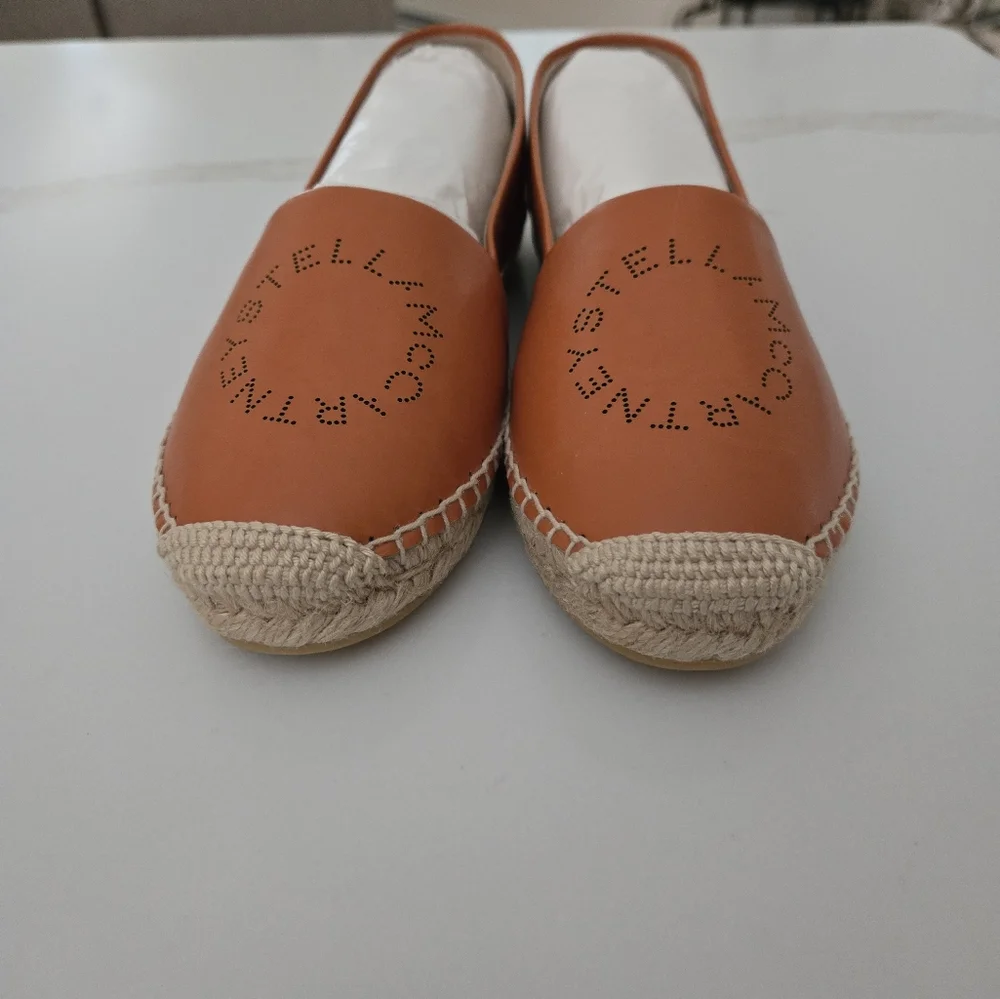NWT Stella McCartney Logo Canvas Espadrille